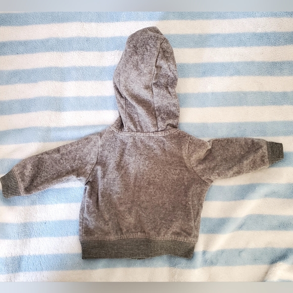 Carter's NB alligator crocodile zip up sweater - Picture 2 of 3